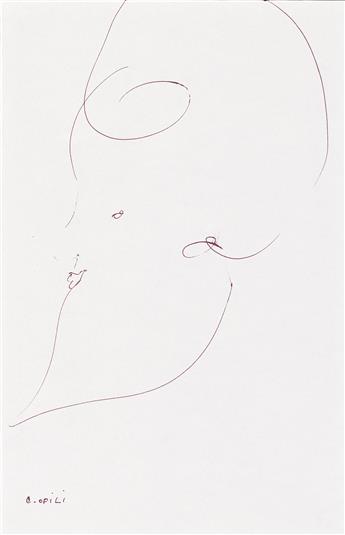 CHRIS OFILI (1968 - ) Three drawings.